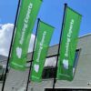 Vlaggenmast 6 meter – Flagpole 10 Vlaggenmast zwart met banierhouder